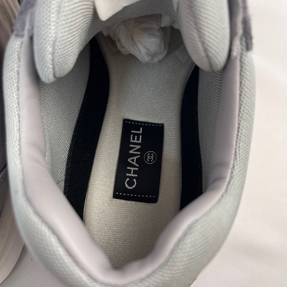 Chanel Low Top Trainer CC "Dark Grey" "3M" - Picture 6 of 16